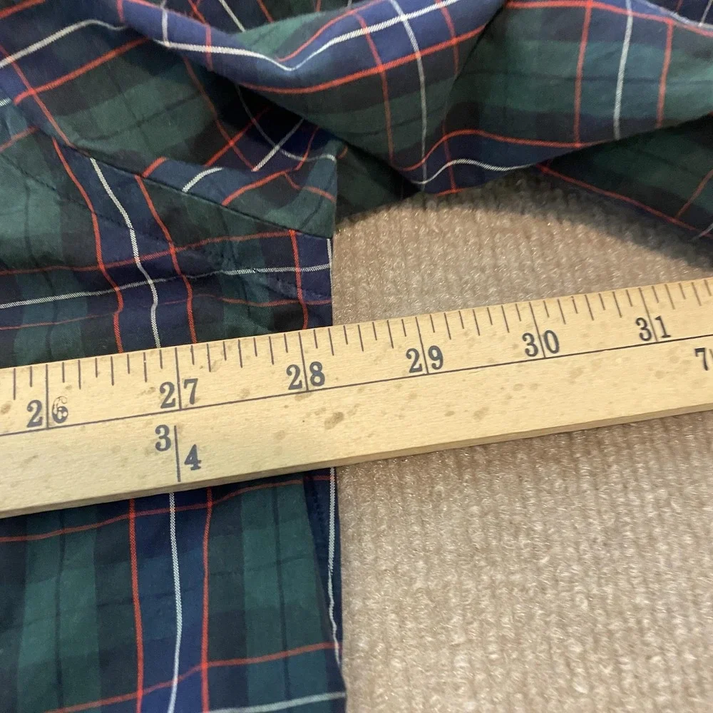 Polo By Ralph Lauren Shirt Mens 2XL Green Plaid Regent Classic Fit Long Sleeve
